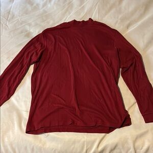 Basic Editions Red Long Sleeve Tee
